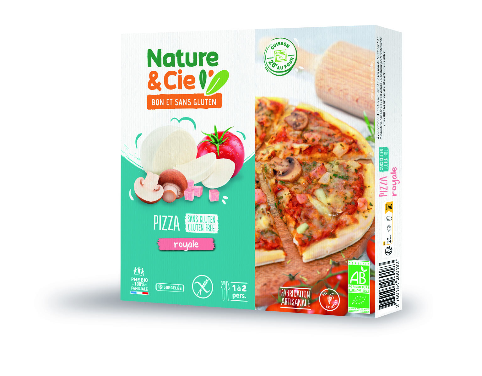 Nature & Cie Pizza royale sans gluten & bio 270g